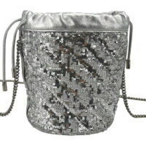 Gucci Bucket Bag Drawstring Shoulder Sequin GG Marmont